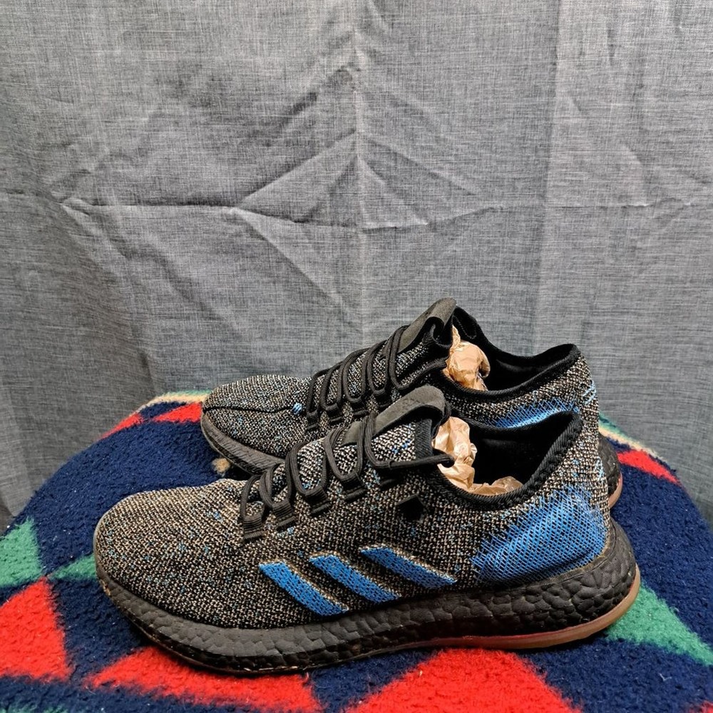 %Adidas PureBoost LTD Men Sneakers Black Blue Size 10 / A 46